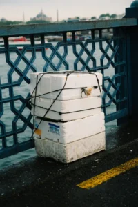 Budynek ocieplony styropianem