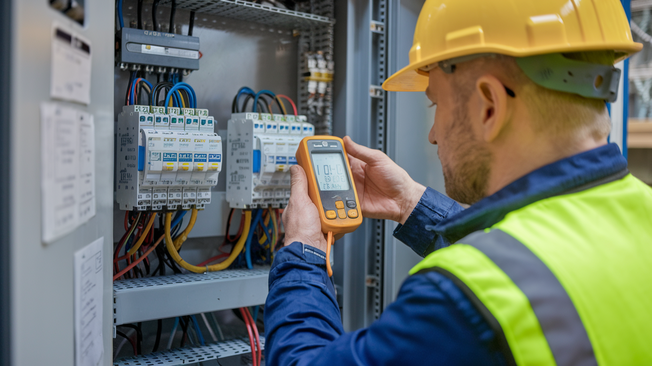 Elektryk podczas pomiarów rozdzielnicy – Jakie uprawnienia do pomiarów elektrycznych są potrzebne?