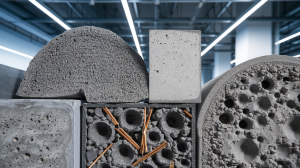 Rodzaje i klasy betonu pokazane w przekroju