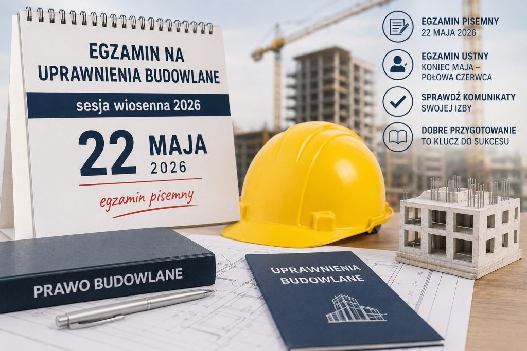 Sesja egzaminacyjna na uprawnienia budowlane wiosna 2026 rusza już 22 maja
