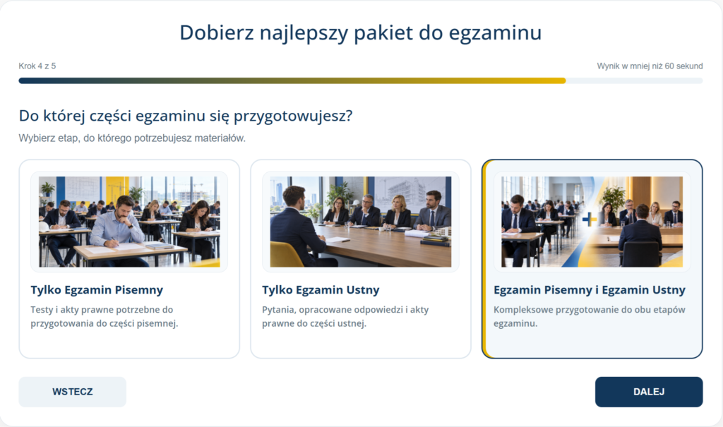 kalkulator pakietu na uprawnienia budowlane