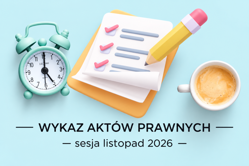 wykaz akt&oacute;w prawnych listopad 2026