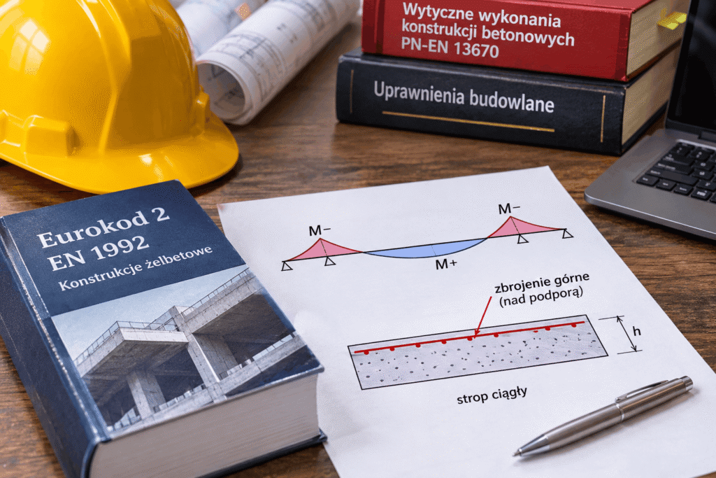 Analiza schematów statycznych, momentów zginających i położenia zbrojenia pomaga przyszłym inżynierom zrozumieć wpływ błędów wykonawczych na bezpieczeństwo konstrukcji.