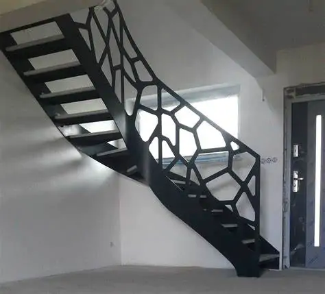 Metalowe schody we wnętrzach